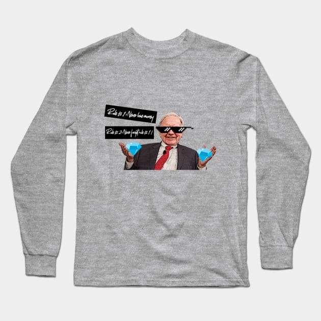 Warren Buffett OG Long Sleeve T-Shirt by 3ric-